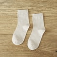 thumbnail image 3 of Crew Socks Solid Color 5 Pairs Breathable All-match Cotton Socks Casual Socks, 3 of 10