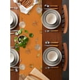 thumbnail image 2 of Ldtrchee Orange Squirrel Hello Fall Table Runner 60 Inches, Maple Leaf Thanksgiving Bed Runner Dresser Scarves Tabletop for Indoor Outdoor Parties/Ceremony/Banquet, 13" x 60", 2 of 8