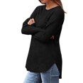 thumbnail image 3 of fatyb Women's Fall Winter Tunic Tops Basic Knit Long Sleeve Soft Sweater Lightweight Pullover Shirts, 3 of 6