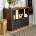 Better Homes & Gardens 6Cube Storage Organizer, Rustic Grain