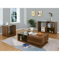 thumbnail image 2 of Furniture of America Trice Contemporary Wood 1-Shelf Coffee Table in Walnut, 2 of 3