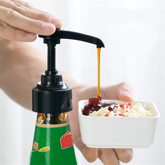 Cyber_Monday Deals!Black_Friday Deals 2024! Byikun Syrup Bottle Nozzle Pressure Oil Sprayer Household Pump Push-type