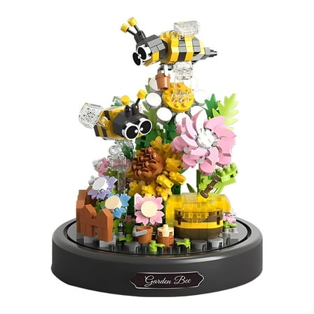 MACTANO Insect Micro Mini Building Block Set Bee Flower Brick Plastic Kit Toy for Adult Kid 588PCS