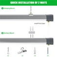 thumbnail image 2 of Chiuer Linkable LED Shop Lights 100W 13000LM 5000K 120V AC with On/Off Pull Chain--4 Pack, 2 of 6