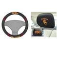 thumbnail image 1 of USC Trojans 2 Headrest Covers And Wheel Cover, 1 of 1