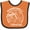Orange and Black, variant on Inktastic Summer Vacation Mode Melbourne Beach Florida Boys or Girls Baby Bib