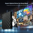 thumbnail image 5 of PinesC 5 in 1 External Bluray Drive, USB 3.0 Type-C Slim Optical External Bluray DVD Burner with SD/TF Card Reader 2 USB 3.0 Hubs Compatible with Windows XP/7/8/10 MacOS MacBook Lapt, 5 of 5