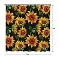 thumbnail image 5 of Waterproof Cute Sunflower Colorful Shower Curtain 72x72 Inch Boho Style Polyester Unique Shower Curtain for Bathroom Hotel Home Decor with 12 Plastic Hooks, 5 of 5