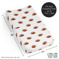 thumbnail image 6 of Sweet Jojo Designs Watercolor Sports Theme Boy Changing Pad Cover Sheet Football, 6 of 6