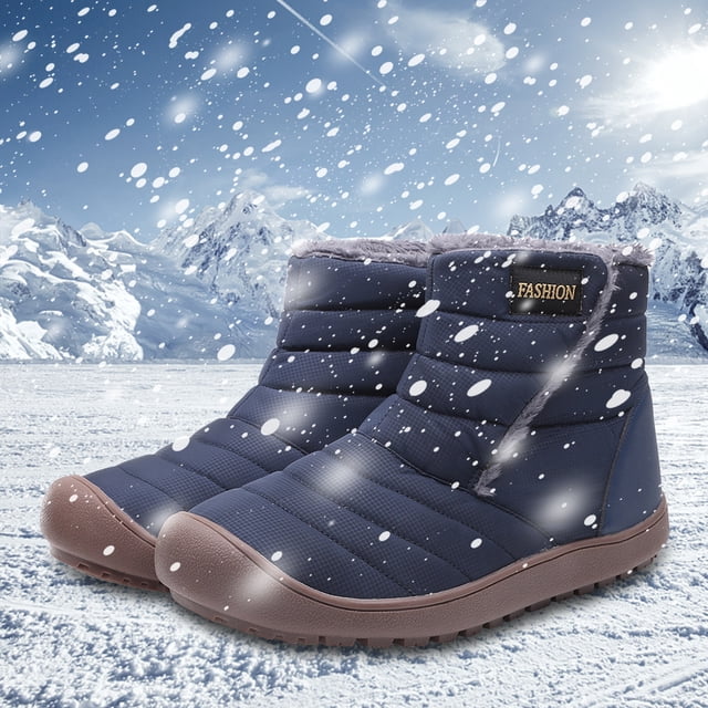 Botas de nieve Botas de nieve impermeables botines de senderismo zapatillas de deporte al aire libre para hombres para caminar senderismo Likrtyny Tenis De Mujer Tenis De Hombre