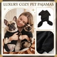 thumbnail image 3 of Breathable Pet Sleepwear for Dogs and Cats, Soft Daily Pajamas for Small Breeds Indoor Comfort and Play, Black 2XL, 3 of 3