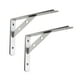 thumbnail image 1 of Soporte de estante de pared industrial duradero 2 piezas Soporte de acero inoxidable Soporte triangular con 4 tornillos (3x200mm), 1 of 6