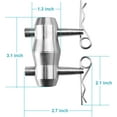 Innovire 8 Sets Double Ended Conical Coupler with Cotter Body Clips