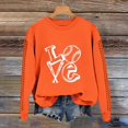 thumbnail image 2 of Holzkary Baseball Sweatshirt for Womens 2025 Spring Baseball Print Loose Casual Top Hoodie Long Sleeve Comfy Baseball Shirts Softball Crewneck Graphic Pullover Top 2025 Fall Sweatshirts Orange Xl, 2 of 4