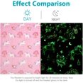 thumbnail image 6 of Mermaid and Unicorn Glow in The Dark Blanket for Girls,unicorn Gifts for Girls , Soft Throw Blanket for Kids Girls Toysistmas Birthday Bedroom Decor 50"×60"(Pink elf unicorn), 6 of 9