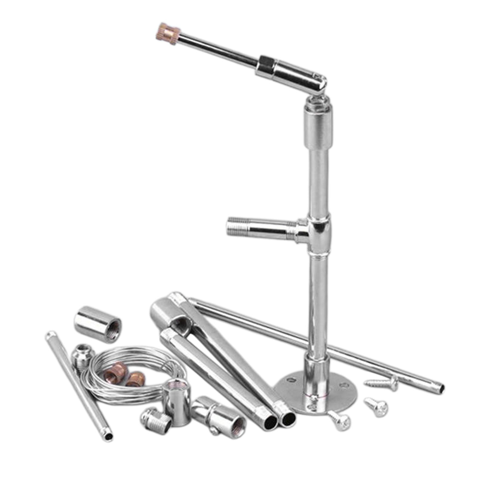 Yunhgft 1 Set Metal Pipe with Base Holder/Support/Stand for DIY Pottery Clay Art Crafts
