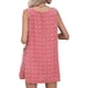 thumbnail image 3 of Vestido Informal de Verano para Mujer, con Lunares, Cuello en V, Sin Mangas y Bolsillos, Rosa, Talla XL, 3 of 8