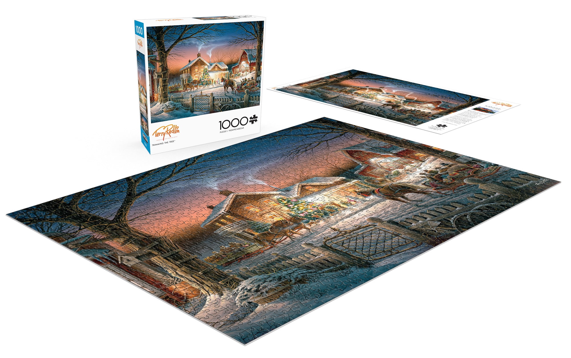 Buffalo Games 1000-Piece Terry Redlin Trimming The Tree Jigsaw Puzzle