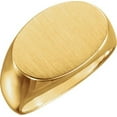 thumbnail image 4 of Men's Signet Ring in 14k Yellow Gold - Size 7, 4 of 4