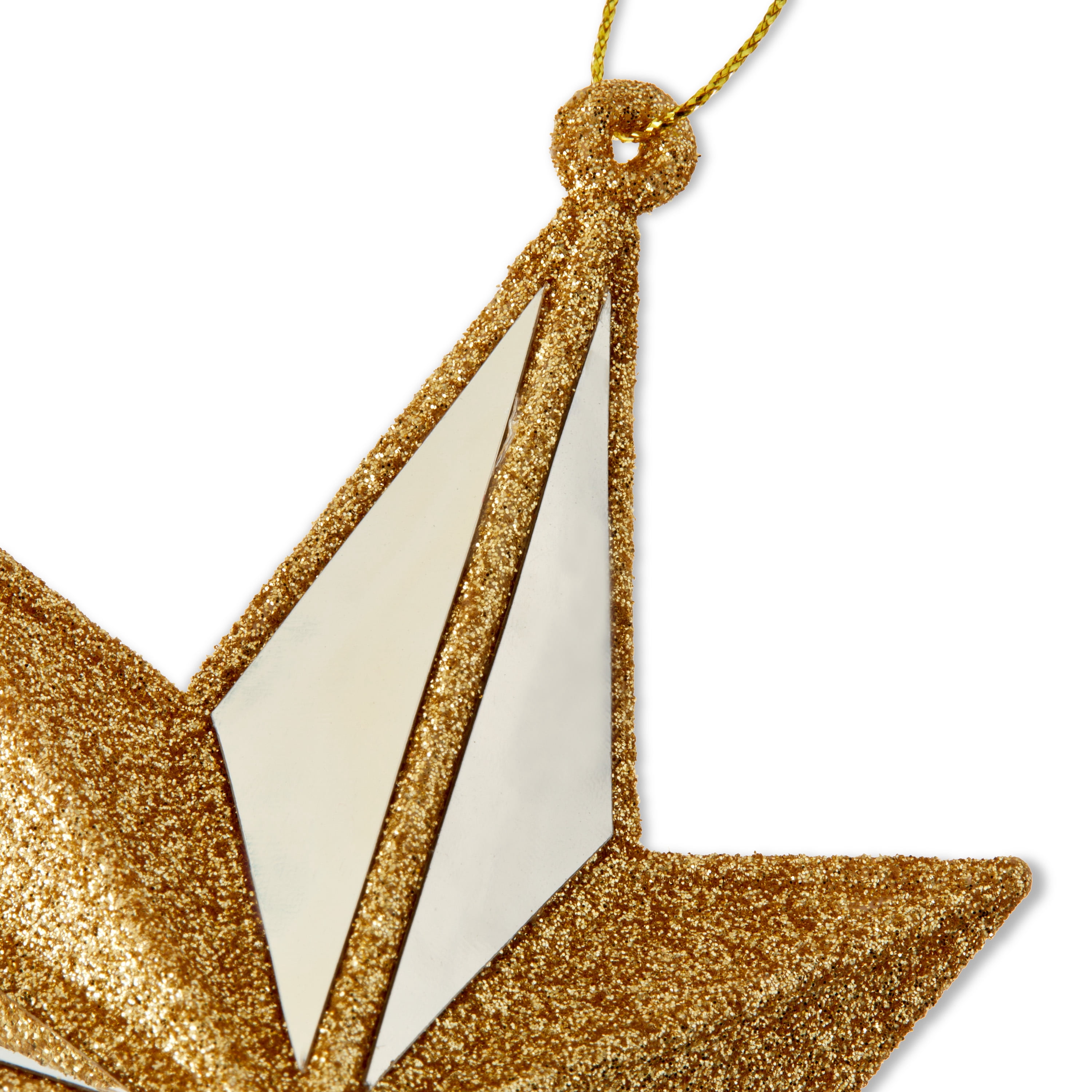 Gold Glitter Star Christmas Ornament, 6 in, by Holiday Time