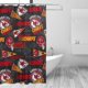 thumbnail image 2 of Cortinas opacas impermeables personalizadas del equipo de fútbol KC Chiefss, cortinas impermeables, cortina de ducha para baño, cortina de ducha para el hogar antialtas temperaturas, 72 x 72 pulgadas, 2 of 8