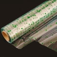 thumbnail image 1 of Rollo de celofán CMFYHM, 86 cm x 36,5 m, color verde con lunares, 1 of 6