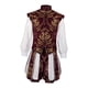 thumbnail image 3 of Traje Tudor renacentista Inglaterra medieval Trajes de rey para teatro Carnaval Rojo, 3 of 9