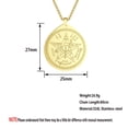 thumbnail image 5 of Tetragrammaton First Symbol Pendant Pentagram Talisman Stainless Steel Simple Charm Jewelry, 5 of 5