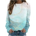 thumbnail image 2 of ICHUANYI Clearance Fashion Women's Casual Long Sleeve Round Neck Printed Ladies Sweatshirt Tops Blouse ICHUANYI "ICHUANYI", 2 of 4