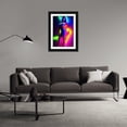 thumbnail image 3 of Stephen Chambers 17x24 Black Ornate Wood Framed With Double Matting Wall Art Titled - Neon Venus 25, 3 of 6