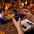 thumbnail image 4 of Clthnxya DIY Crochet Halloween Tree Kit, Christmas Tree Crochet Craft Ornament Set, Beginner-Friendly Kit with Yarn & Crochet Hook Instructions, Handmade Holiday Tabletop Decor Craft Gift, 4 of 7