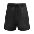 thumbnail image 4 of Riforla Casual Shorts Women's Summer High Waisted Lace up Baggy Wide Leg Pants Shorts for Women Black XXL, 4 of 4