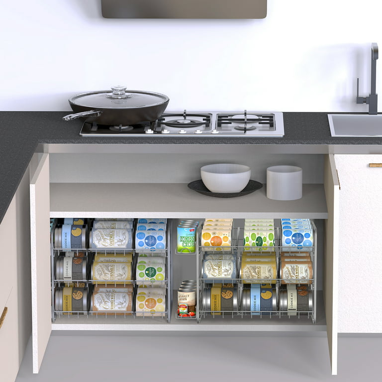 Expandable Kitchen Cabinet Shelf Organizers, Heavy Duty Adjustable Counter  Organ