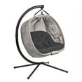thumbnail image 6 of Flower House FHPC100-DCBLK Pumpkin Loveseat, Black/Sand Cover, 6 of 9