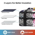 thumbnail image 2 of Brain Double Layered Insulated Refrigerated Lunch Bag with Two Compartments - Large Capacity Handheld Lunch Bags, 2 of 6