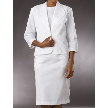 Med Couture 3/4 Sleeve 2-Piece Dress Suit Scrub