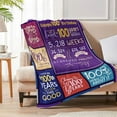 thumbnail image 2 of LHSHID 75th Birthday Gifts for Women or Men Gifts for 75 Year Old Woman 75th Birthday Decorations for Women 75 Birthday Party Decorations for Men 75 Birthday Gifts Throw Blanket 50x60in, 2 of 6