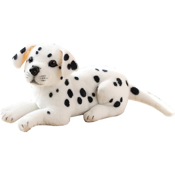 LEEYNEER Lifelike Spotted Dalmatian Dog Plush Stuffed Animal  Soft Puppy Dog Plush Toy for Kids  Dog Lovers Home Decor  Xmas Valentines Day Easter Birthday Gift
