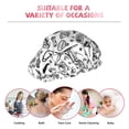 thumbnail image 7 of Yiaed winter Ski Element Print Reusable Shower Cap & Bath Cap & Lined, Oversized Waterproof Shower Caps Designed for all Hair Lengths, 7 of 7