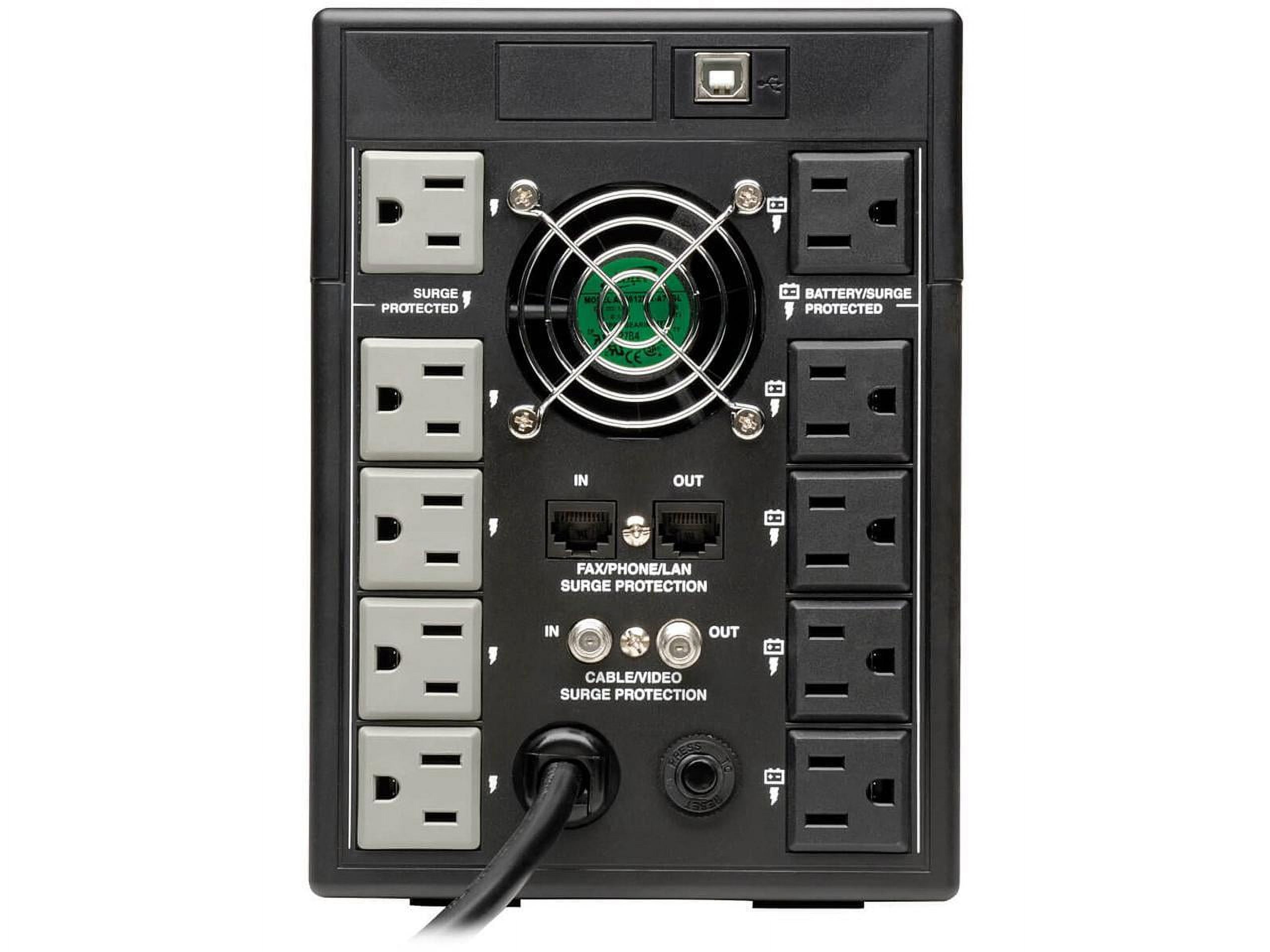 Tripp Lite UPS 1500VA 810W Battery Back Up Tower LCD USB 120V ENERGY STAR V2.0 (OMNI1500LCDT)