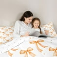thumbnail image 5 of Castle Fairy Kawaii Ribbon Bow Boy Girl 3 Pieces Queen Comforter Set,Dreamy Princess Ultra Soft Bedding Sets,Polka Dots Bedding Comforter Set Breathable,Super Cozy Room Decor,Reversible, 5 of 8