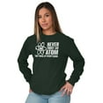 thumbnail image 3 of Never Trust an Atom Science Nerd Geek Long Sleeve TShirt Men Women Brisco Brands M, 3 of 6
