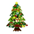 thumbnail image 2 of Kajiali DIY Felt Christmas Tree Set  Ornaments Warm White LED String Lights - Wall Hanging Felt Xmas Tree for Kids Toddlers Christmas New Year Gift Decorations Party, 2 of 5