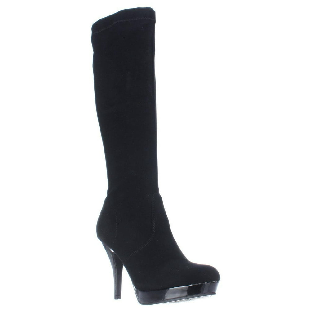Kenneth Cole - Womens Kenneth Cole REACTION Group File Knee High Boots, Black, 9 US / 40 EU