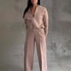 thumbnail image 4 of Dropshipping Autumn Winter Female Loose Tracksuit Sweatshirt Women's Sports Suits Zipper Jacket and Wide Leg Pants Two-piece Set, 4 of 5