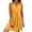 Yellow, variant on Noric Women's Cotton Sleeveless V Neck Tiered Mini Dresses Casual Solid Color Ruffle Hem Summer Dresses