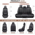 thumbnail image 7 of WRWolf Seat Covers for Nissan Altima 2009-2026 | 5-Seats Leather Seat Covers, Easy to Install Automotive Seat Covers Full Set (Full Set, Black&White), 7 of 7