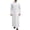 White, variant on Mens Abaya Arabic Thobe Traditional Middle Muslim Robe with Buttons Long Sleeve Comfortable Daily Wear Black L