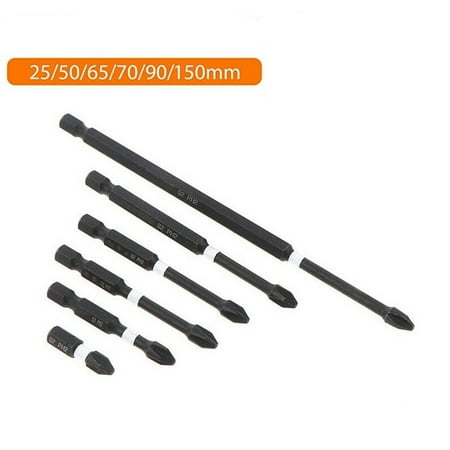 

GLFSIL Impact Screwdriver Set Strong Magnetic PH2 Batch Head Cross Hand Drill Bit Screw