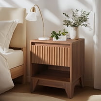 UPGO 1 - Drawer Nightstand With Charging Station, Versatile Side Table With Storage